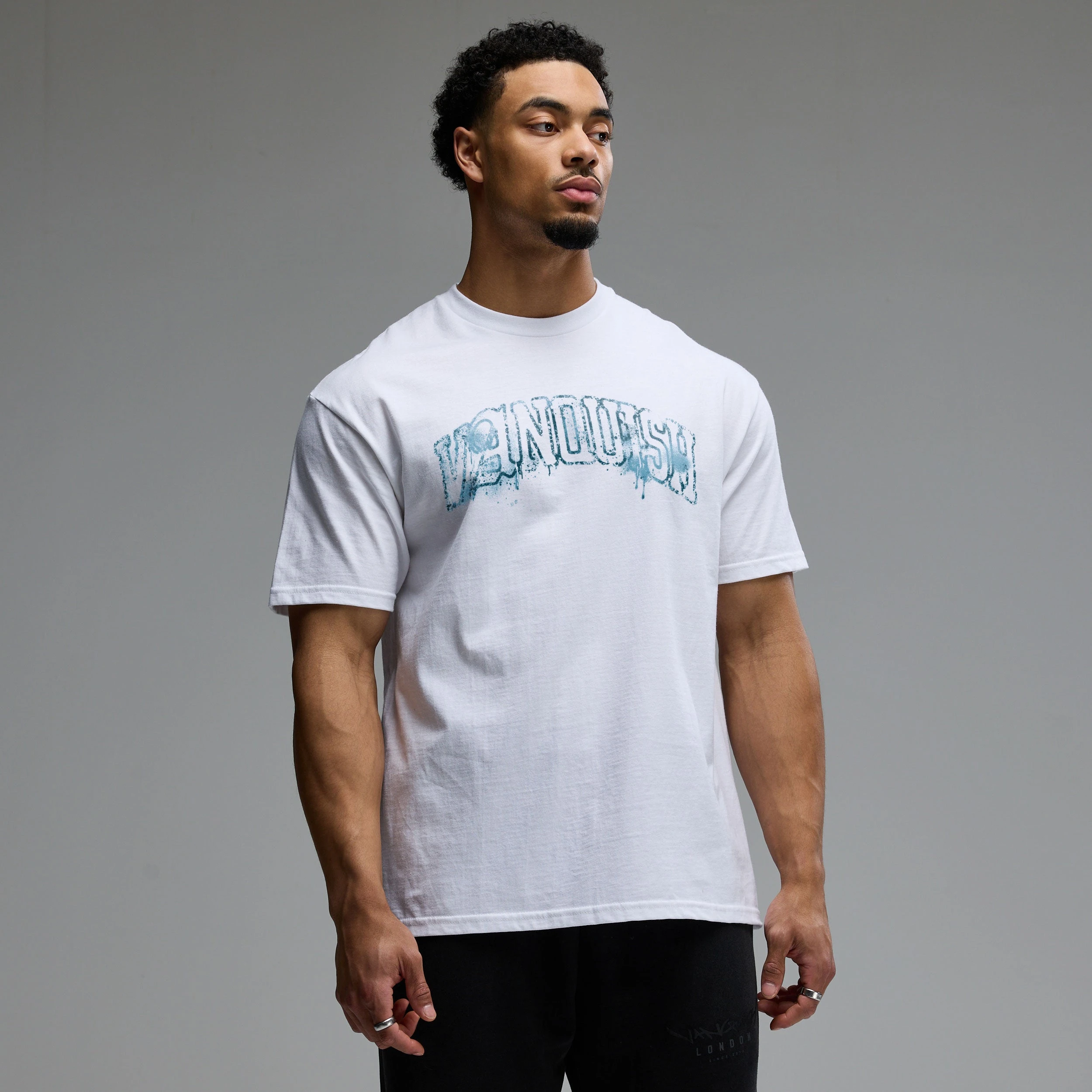 GYM Mist-letter-print Fitness T-shirt High-end Luxury Unisex Style Both of Men and Women