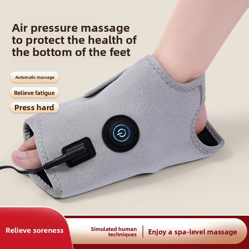 Electric Airbag Foot Massager with 3-Level Vibration Compression Wrap Protection Support Brace Belt Blood Circulation Boost