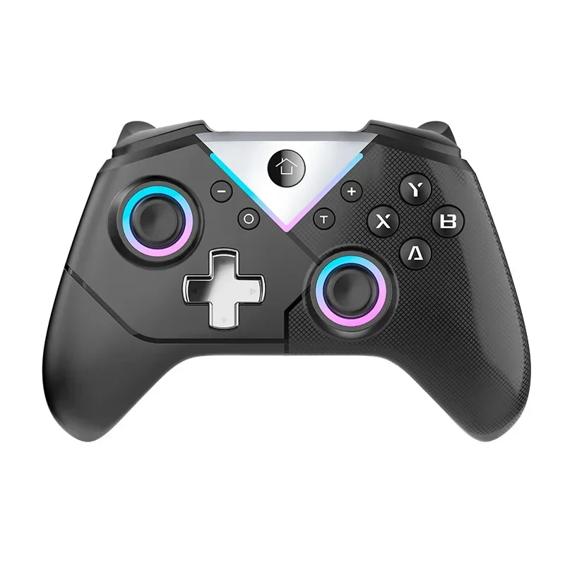 CM-619 Wireless Bluetooth Joystick Hall-Linear Gamepad for Switch Steam iOS Android PC RGB Light Game Controller