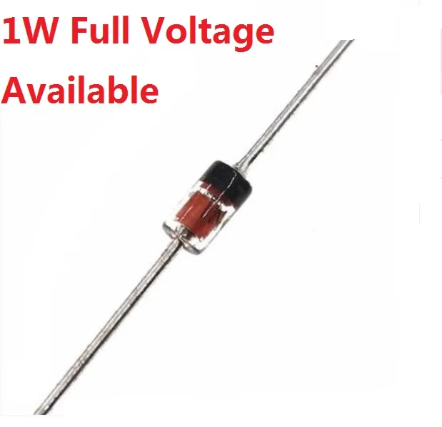 50pcs 1W Zener Diode DO-35 1N4749A 24V 1N4748A 22V 1N4747A 20V 1N4746A 18V 1N4745A 16V 1N4744A 15V 1N4743A 13V