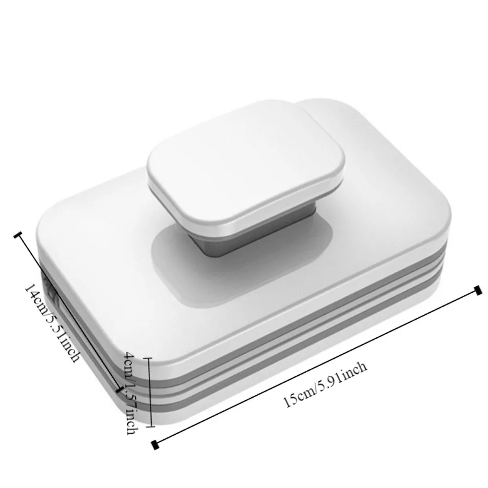 منظف نوافذ مغناطيسي متين، قابل للفصل، سهل التنظيف، منظف نوافذ على الوجهين، فرشاة تنظيف زجاجية بحبل أمان مضادة للسقوط #6