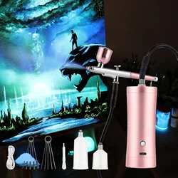 Top 0.3mm Portable Airbrush With 150cm Air Tube Cake Pastry Painting Sprayer Makeup Hair Dye Barber Nail Art Paint Spray Gun