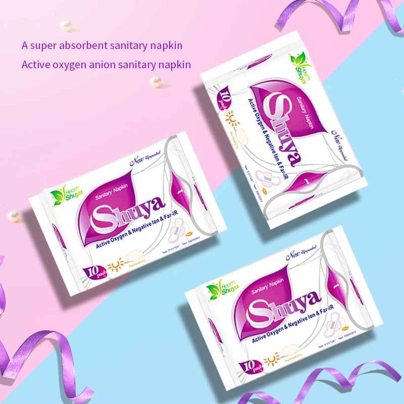 3 Pack menstrual pad anion sanitary pads feminine hygiene Product cotton sanitary napkin Health shuya anion panty liner 30 piece