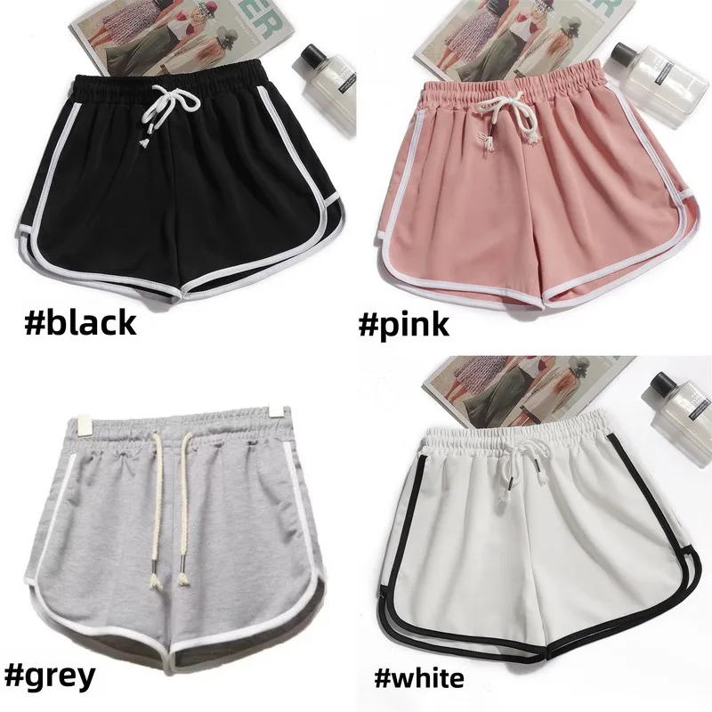QICHE Women Student Casual Sports 3 Inch Shorts Loose Slim Fit Yoga Home Lounge Hot Pants