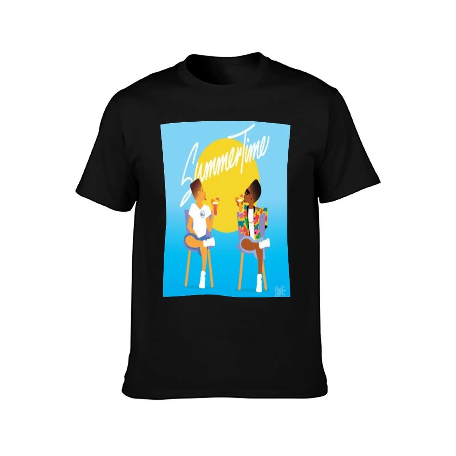 DJ JAZZY JEFF & THE FRESH PRINCE SUMMERTIME T-Shirt, Summer Casual Cotton Tee, Oversized Streetwear Tops, Vintage Graphic Print
