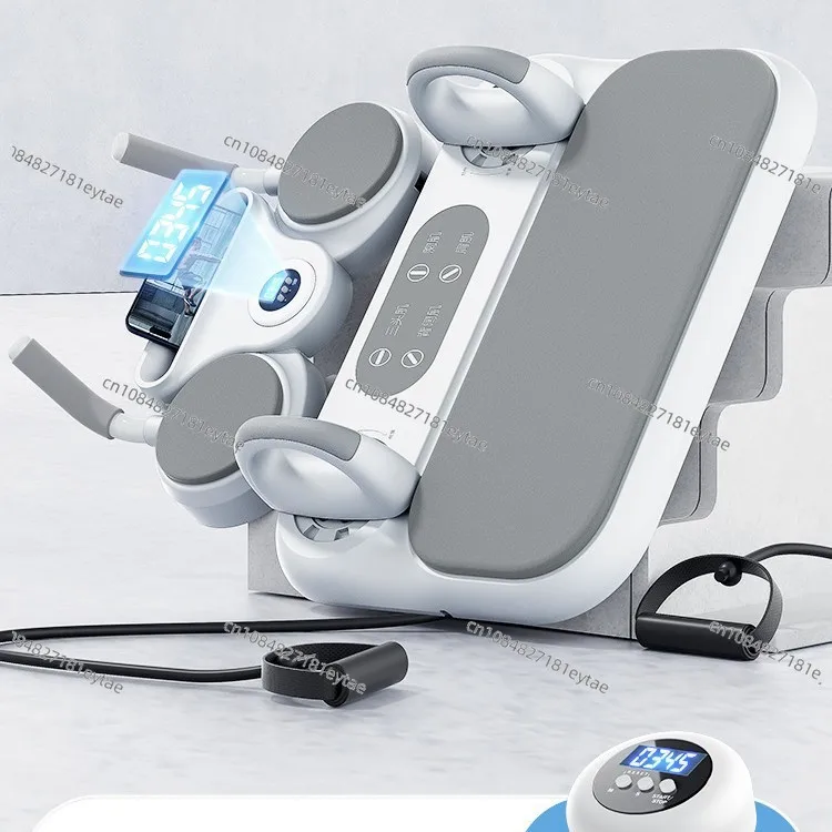 Multifunctional Abdominal Board Automatic Rebound Crunch Support Home Fitness Equipment for Core Training Muscle Building