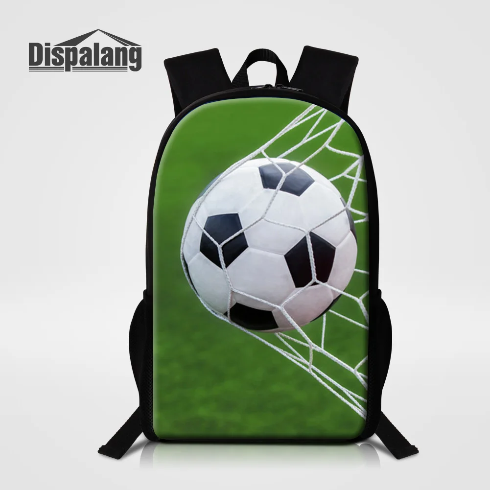 

3D Printing Football School Bags For Boys Soccer Painting Backpack Men Creative Custom Logo Shoulder Bagpack For Traveling