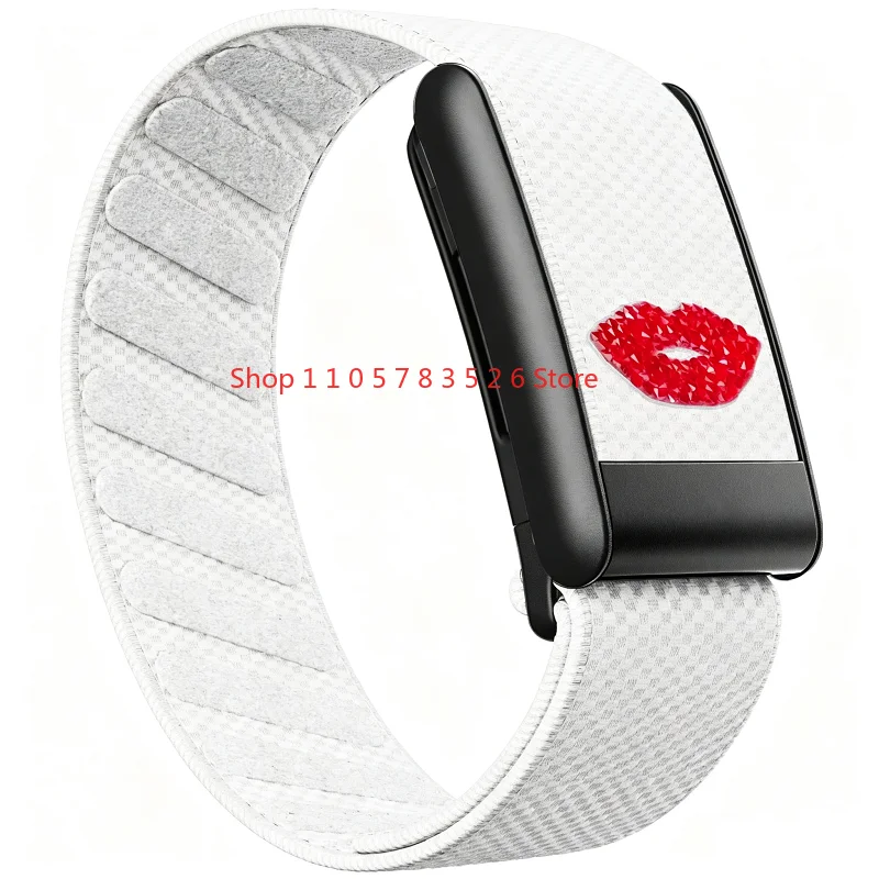 2026 Geeignet für WHOOP5.0/MG Nylon-Druckarmband mit schwarzem U-förmigem Rahmen, silbernem U-förmigem Rahmen und goldenem U-förmigem Rahmen. – Detail 7