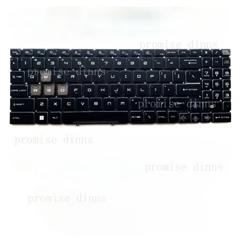 M   for Laptop Keyboard for MSI Pulse 17 B13V MS-17L5 MS-1585 MS-1587 US RGB Backlit New