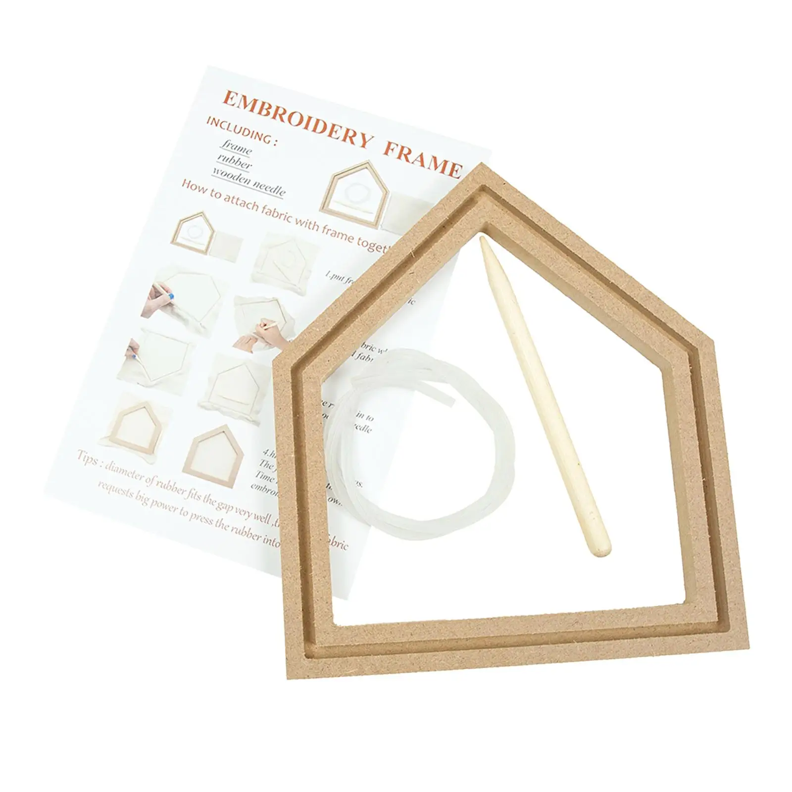 Wood Hoop Embroideries Handwork Needlework for Beginner Stitch Rack Kit Handmade Sewing Set Display Living Room Decoration