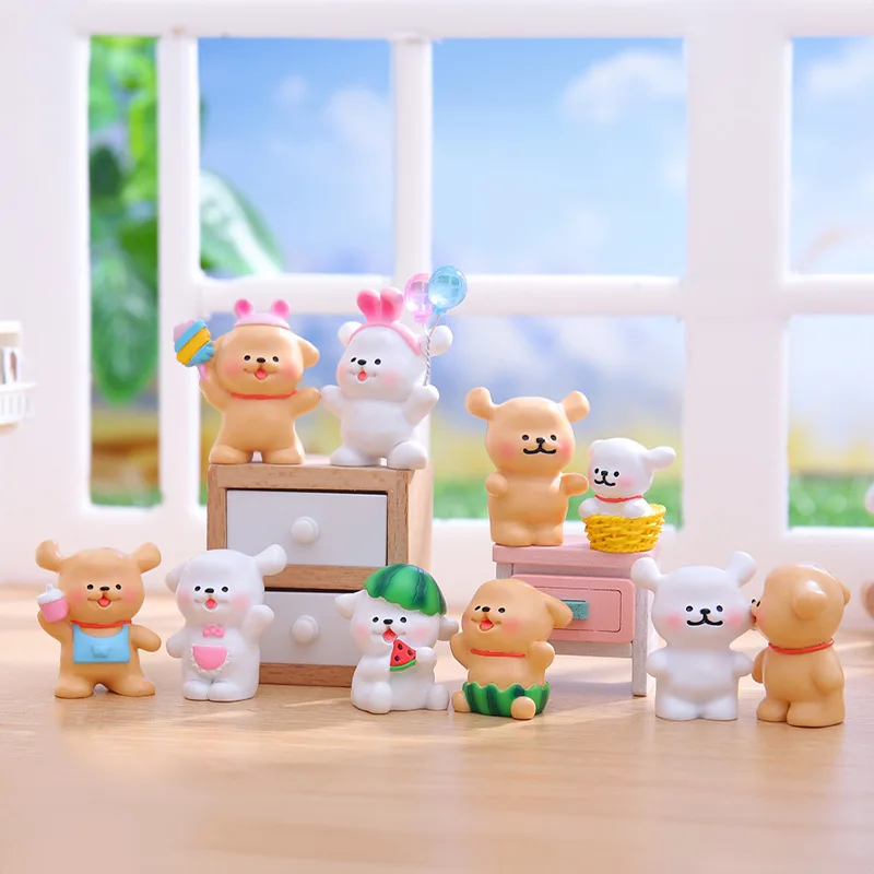 Miniso Newest Free-Spirited White Puppy Blind Box Trendy Toy Figure And Desktop Ornament Perfect For Decorating Your Space