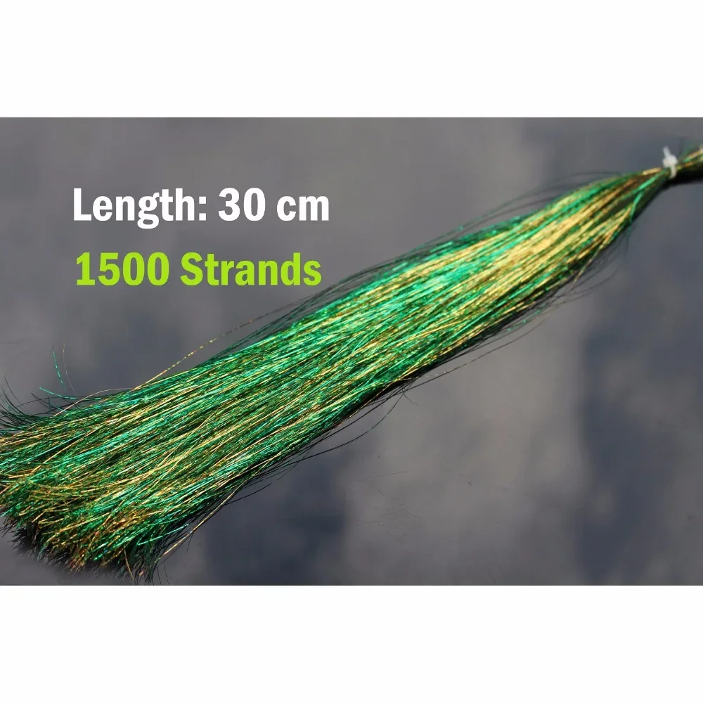 Tigofly 5 Packs Mixed Colors 0.3mm Flashabou Holographic Tinsel Flat Mylar Crystal Flash Trout Tube Fly Fishing Tying Materials