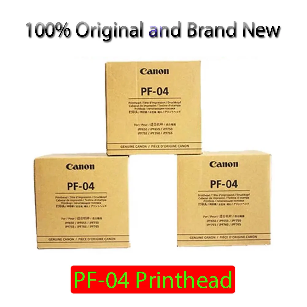 Original New PF-04 Print Head PF 04 PF04 Printhead For Canon iPF650 iPF655 iPF670  iPF671 iPF680 iPF681 iPF685 iPF686 iPF750