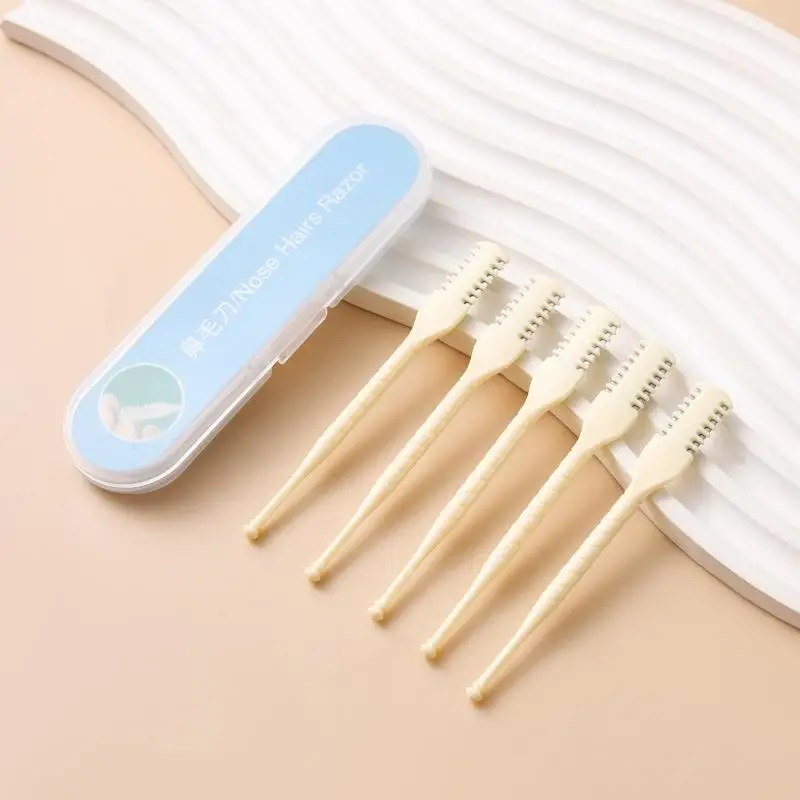 3/5Pcs Nose Hair Remover 360 Rotating Nasal Clippers Nose Hair Trimmer for Women Men Manual Nose Hair Trimme