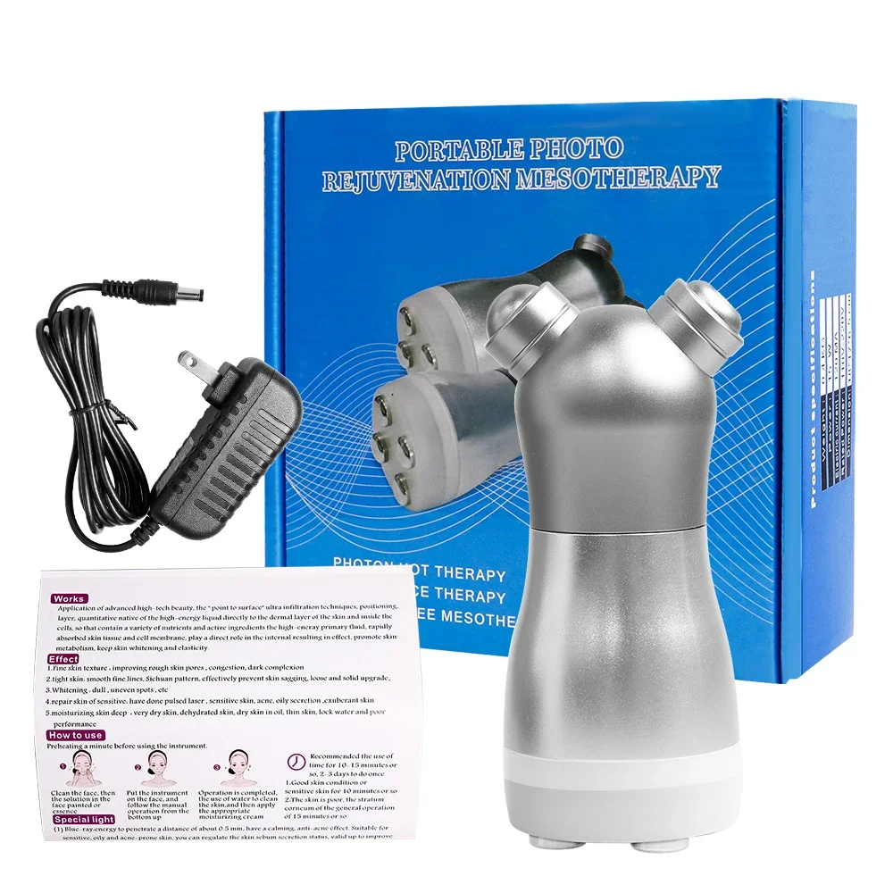 Appareil de massage du visage et du corps à radiofréquence, Lifting RF, photon LED, mésothérapie faciale, électroporation, rajeunissement, Machine de beauté