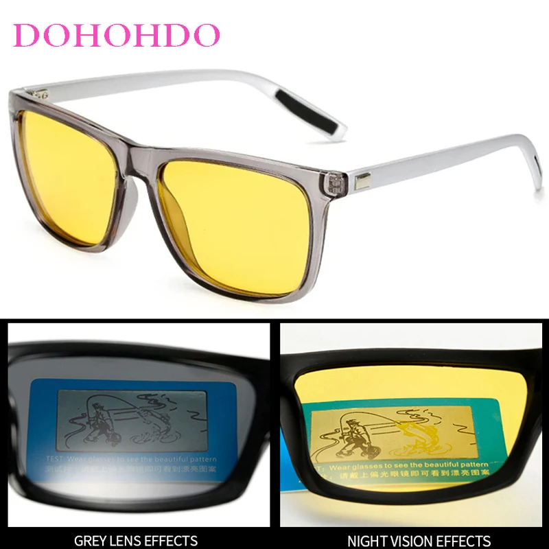 الاستقطاب مكبرة الرجال النساء ريترو العلامة التجارية الجديدة مصمم نظارات شمسية موضة المضادة للوهج القيادة نظارات الرؤية الليلية للجنسين UV400 #2