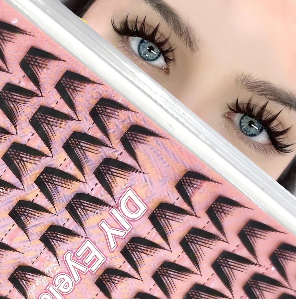 MANGA LASHES 12 filas de pestañas postizas mezcla Natural DIY suministros de extensión pestañas racimo Multi estilo fusión maquillaje profesional