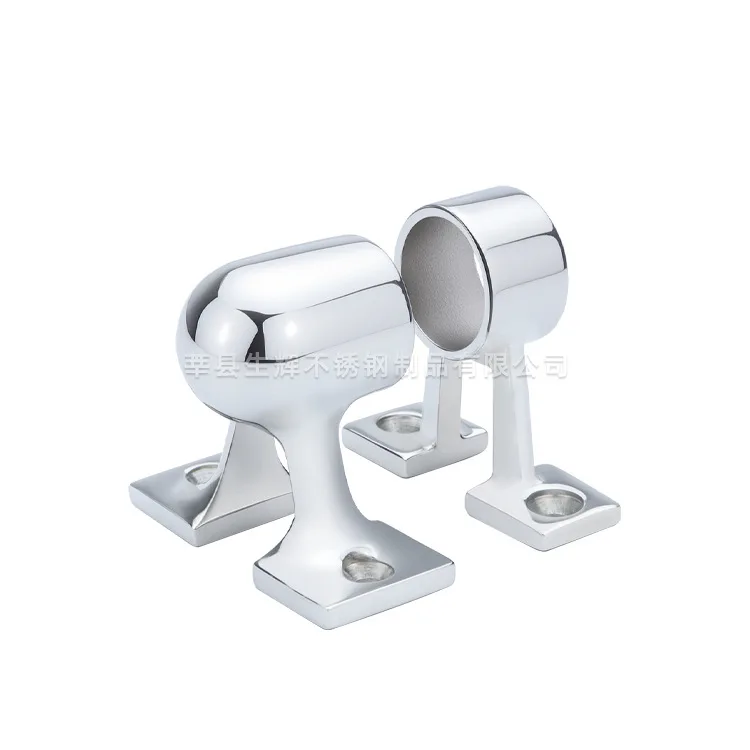 

316 Stainless Steel Yacht Marine Bracket Front, Middle and Rear Bracket Bench Tube Clamp, Double Leg Boat Bracket