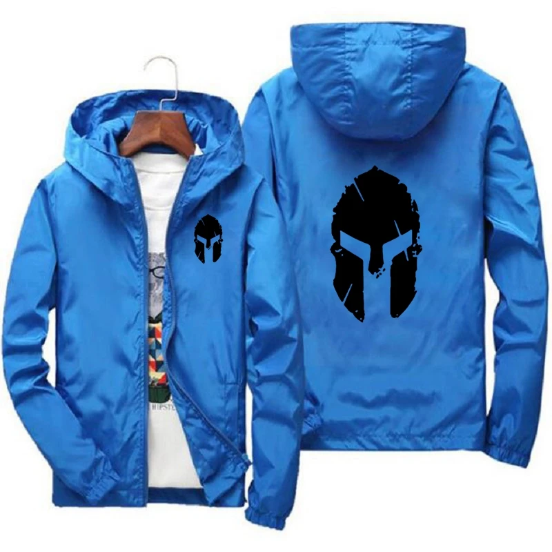 

Streetwear Tops Men Zipper Hooded Parka Outdoor Camping Jacket Sun Waterproof Jacket Casual Sports Style Spring And Autumn 2024