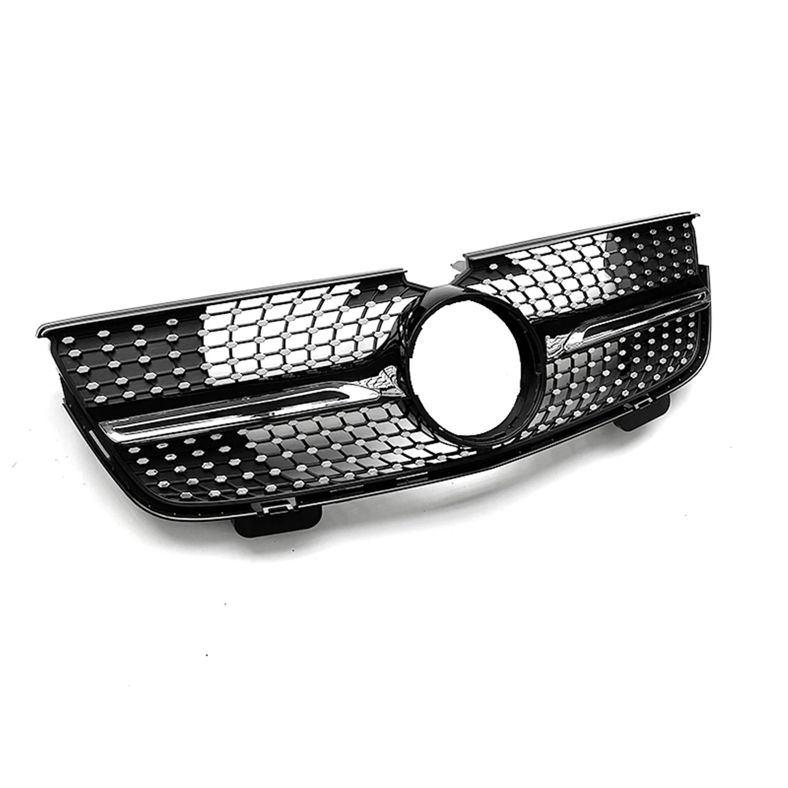 Front Grille For Mercedes-Benz X164 GL-Class GL320 GL450 2007 2008 2009 Silver/Black Upper Bumper Hood Mesh Racing Grill Grid