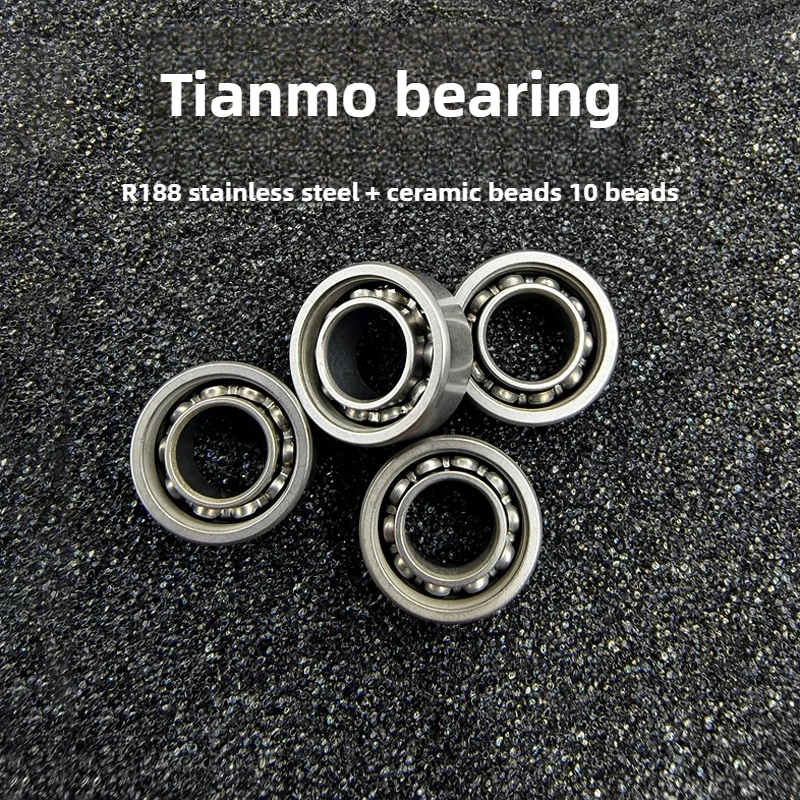 YHEDC Tianmo تحمل R188 الفولاذ المقاوم للصدأ تحمل السيراميك حبة الميكانيكية المعادن تململ سبينر الضغط ملحقات لعبة
