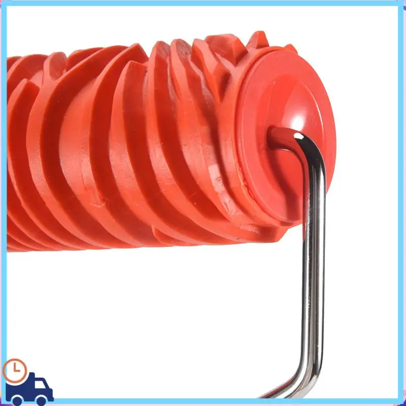 

Latest 7Inch Embossed Zebra Stripe Painting Roller With Handle For Wall Decoration