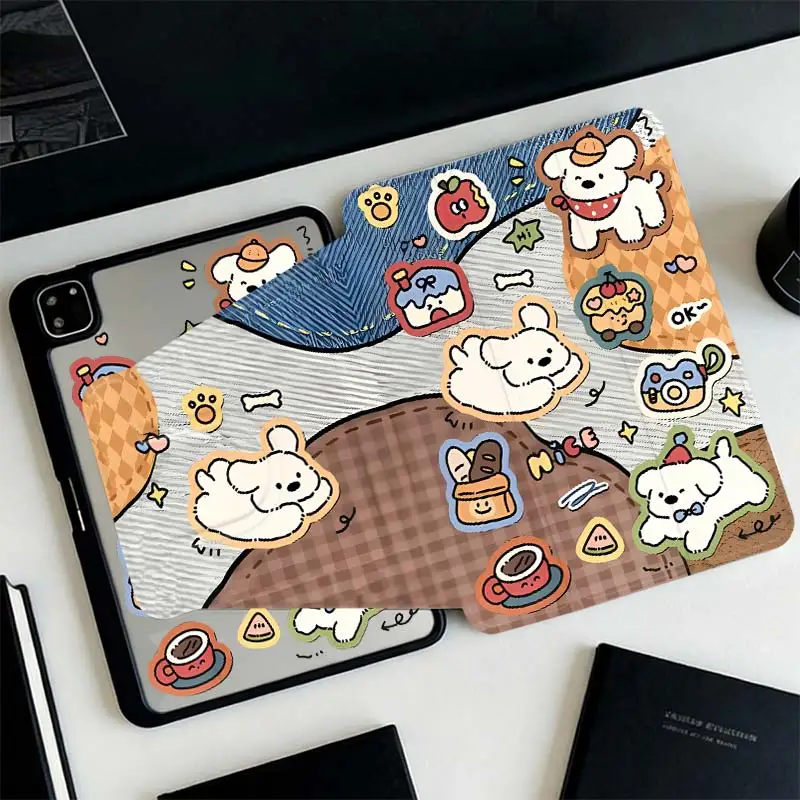 Multi-Angle 360° Rotate Acrylic Cover For iPad 10.2 7/8/9 4/5 10.9 10th IPad Mini6 8.3 Pro 10.5 Pro11 iPad A16 2025 11 Air11/13