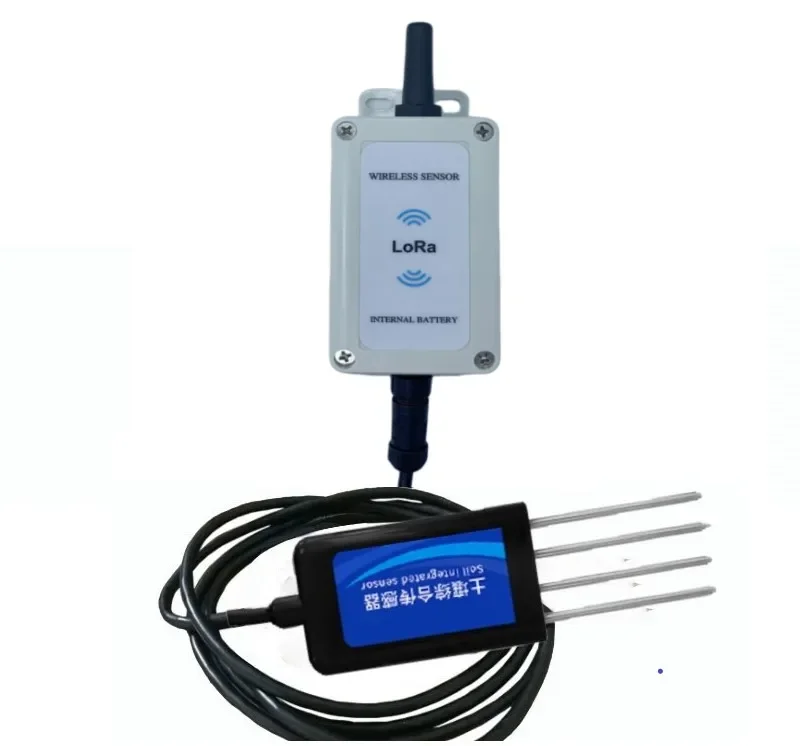 

8-in-1 Soil PH Moisture Temp EC Salinity NPK Lora Wireless Soil Sensor for Agriculture