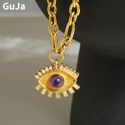 Modern Jewelry European and American Design Eye Styling Pendant Necklace For Women Female Gifts Hip Hop Accessories Hot Selling