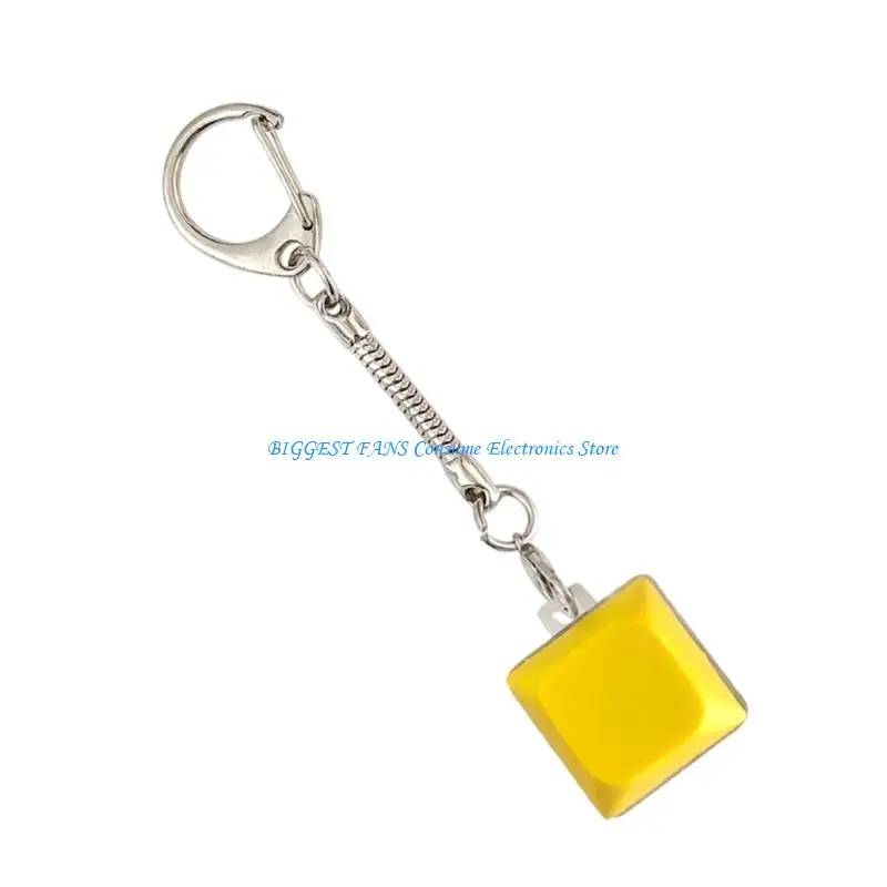 LED Light Up Keyboards Clicks Toy 1Key Keycap Tester Keychain For Anxiety Relief