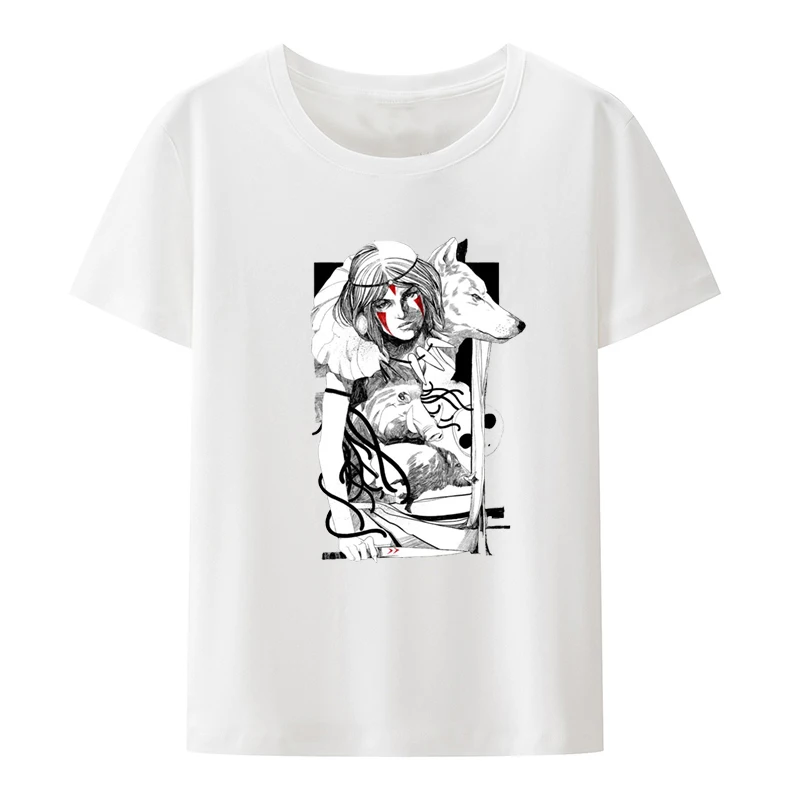 Dierengoden Grappige Grafische Leisure Interessante Print T-Shirt Dames Tops Tees Vintage Populaire Nostalgia Otaku Creatief Paar Cool