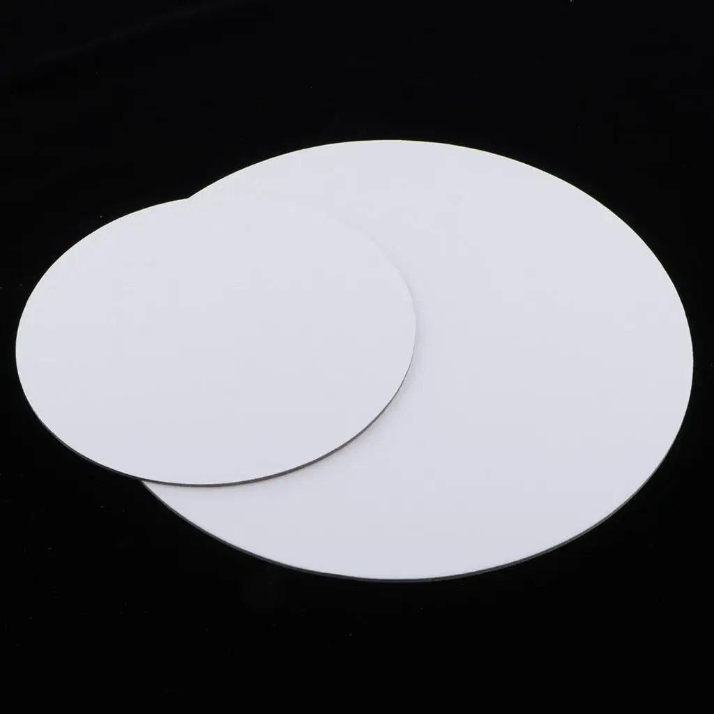 Round Blank Wood Stretched Canvas Panels Board for Oil Acrylic Painting