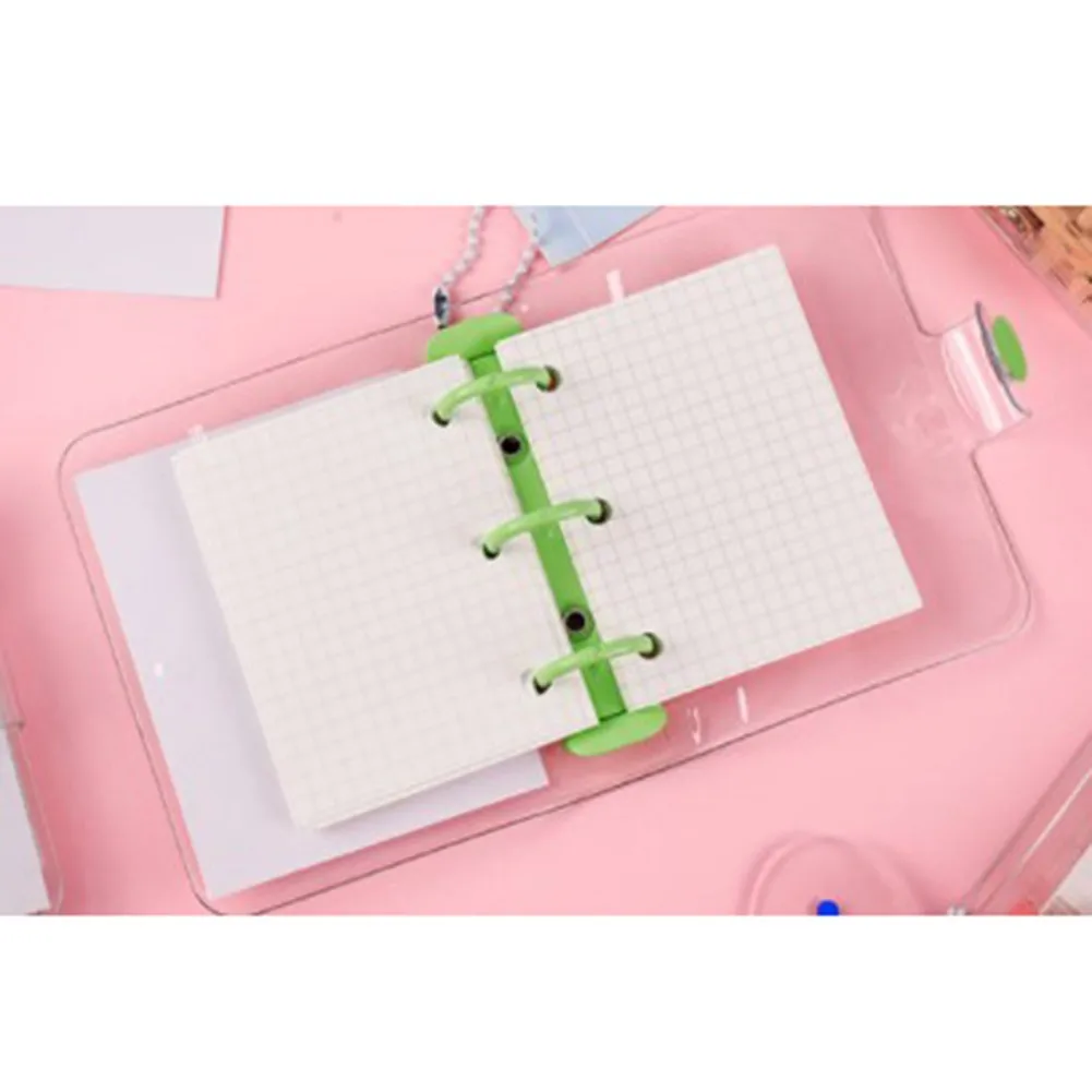 Mini 3 Holes Notebook Loose Leaf Notepad Ring Binder Hand Book Kawaii Planner School Journals Korean Stationery School Supplies