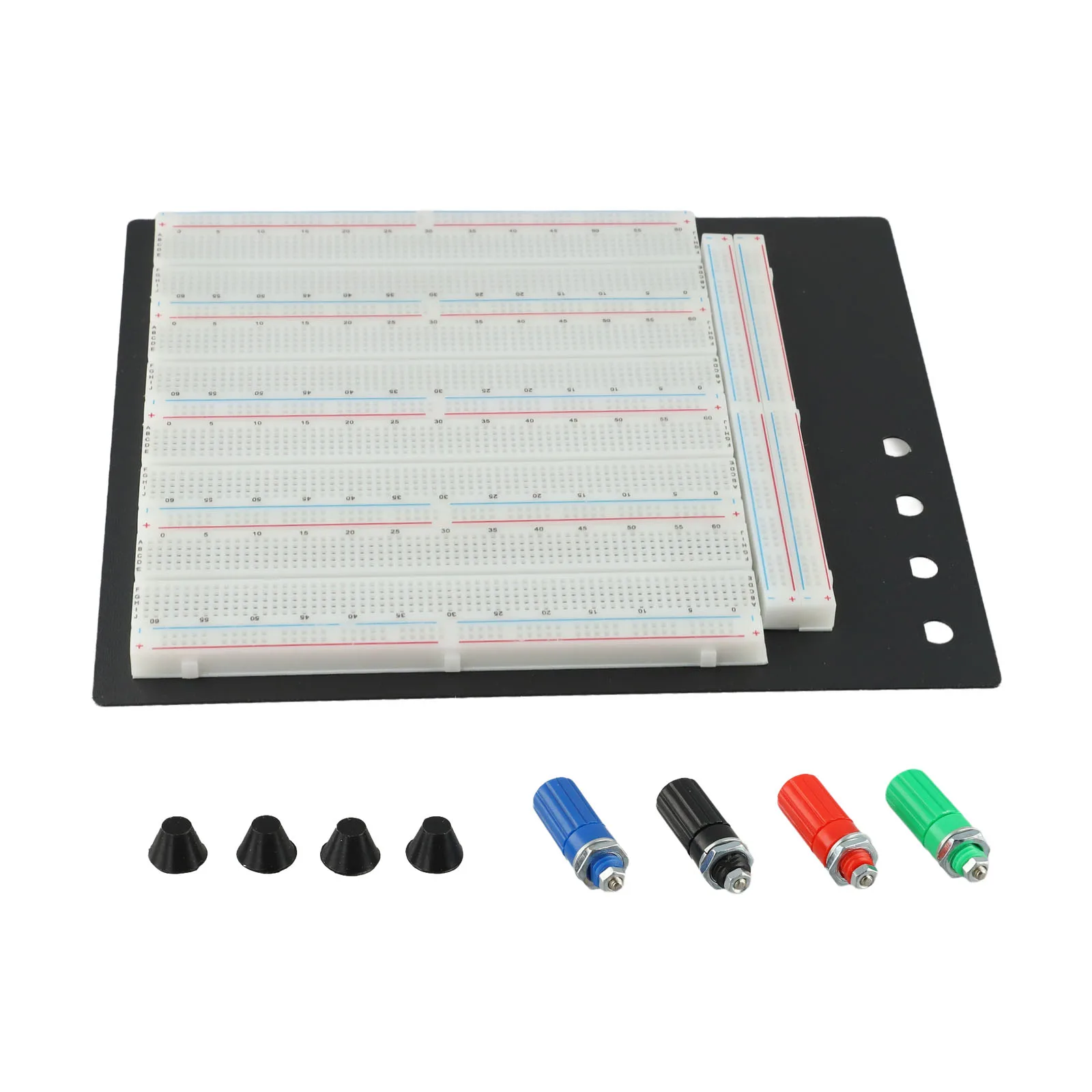 1pcs 3220 Holes Solderless Breadboard Solderless Circuit Test Board 3220 Tie Points 4 Binding Posts Four Combination Boards