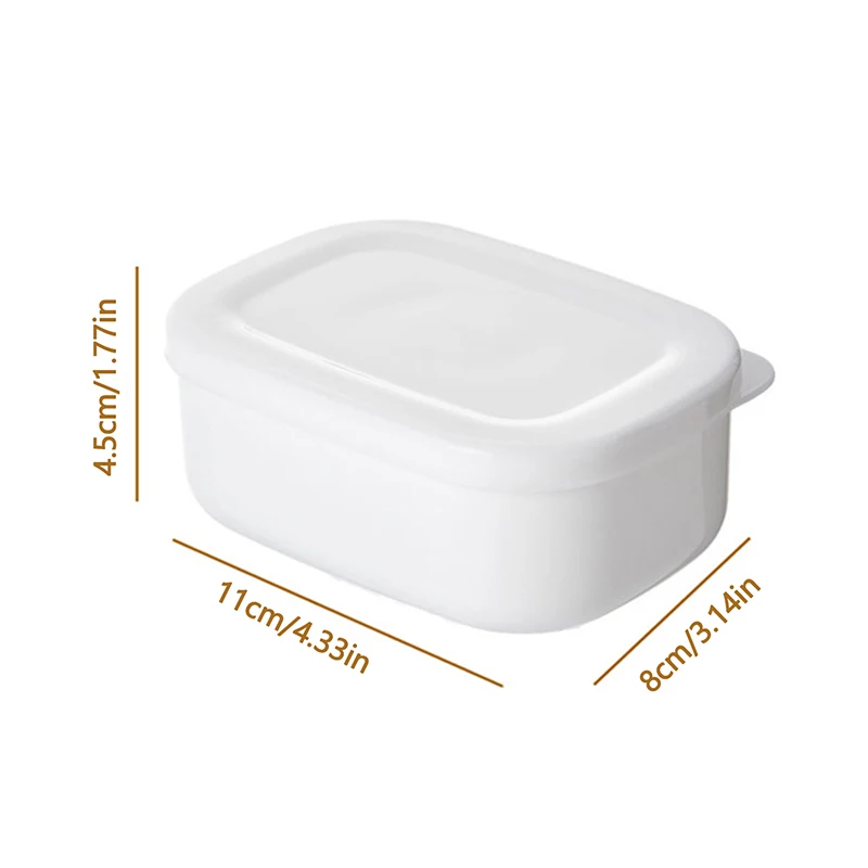 4/8PCS Refrigerator Dust-proof With Lid Sealed Fresh-keeping Box Microwave Oven Heatable Storage Bento Box Kitchen Organizer