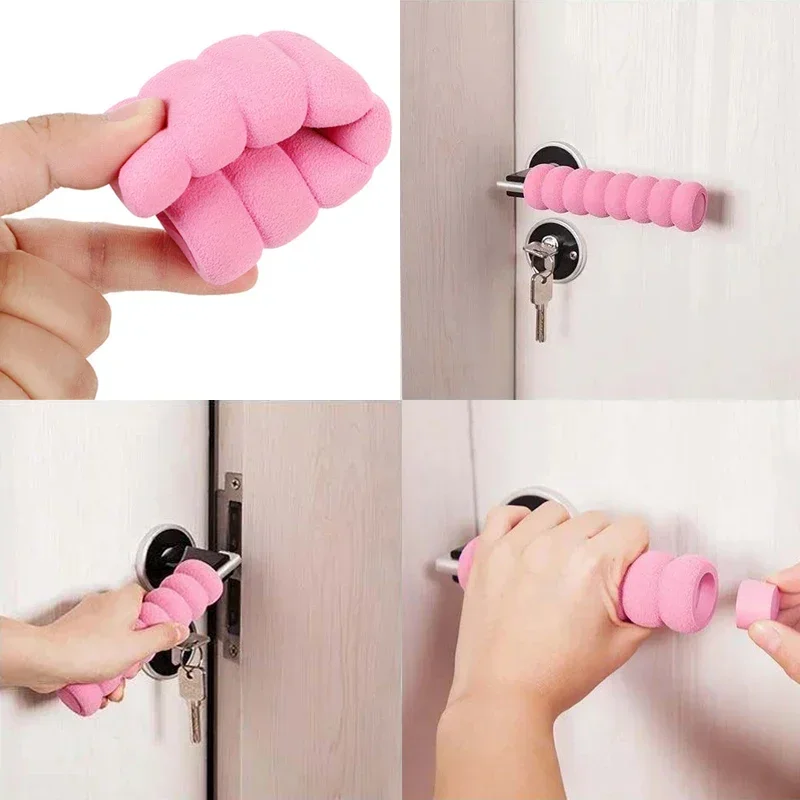 Soft Rubber Crash Pad Door Handle Silencer Suction Door Knob durable soft foam Door Handle Stopper Silencer Suction Door Knob