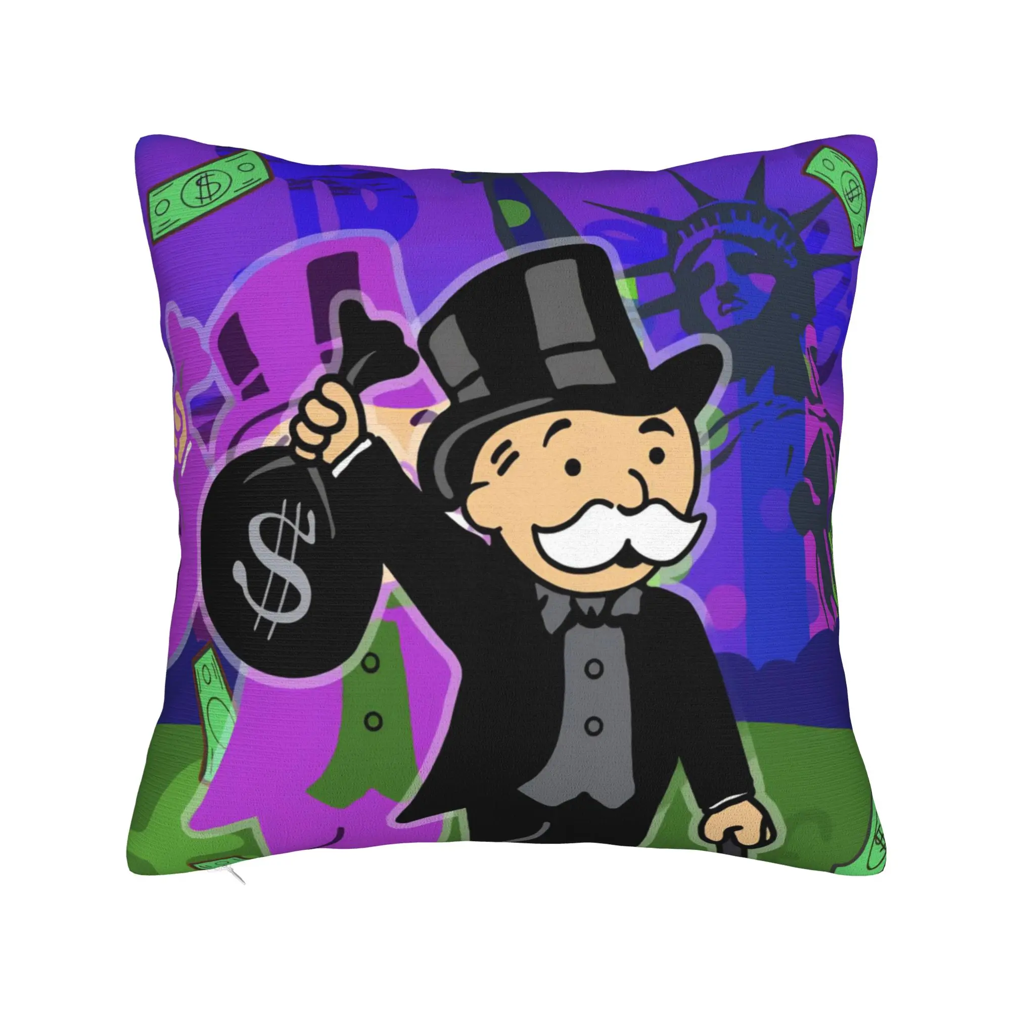 Decorative Pillow Cover Alec Monopolys Accessories Seat  Throw Pillow Case Cover Square Style Multi-Size