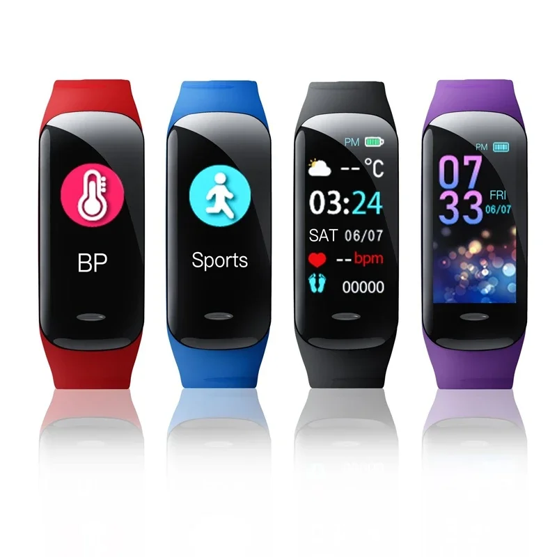 

Smart Watch C1 Plus Bluetooth Step Counting Sports Bracelet Fitness Tracker Heart Rate Blood Pressure Sleep Men Women 2026 New