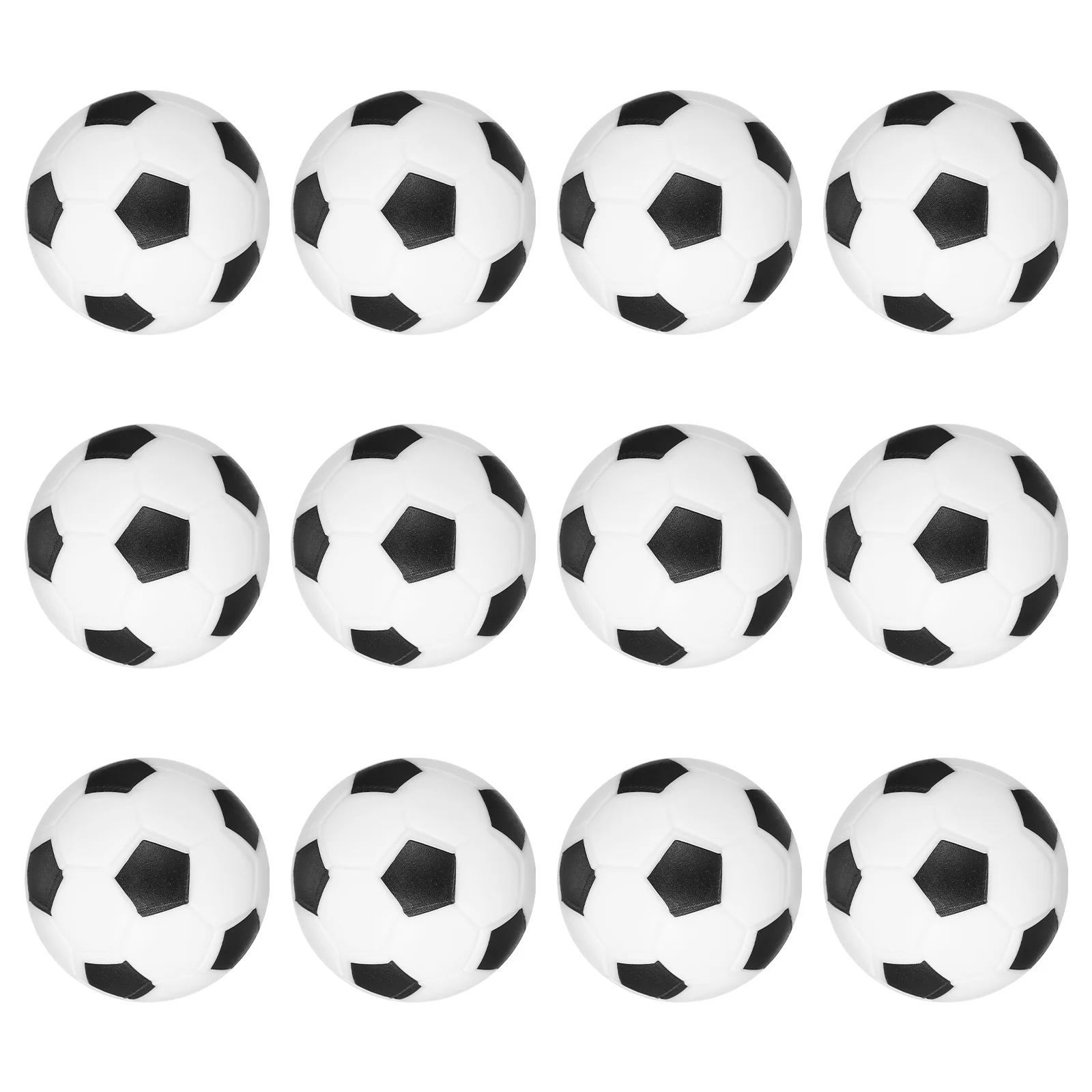 12 個テーブルサッカーミニフーズボールボール ABS 耐久性のあるデスクサッカーボール交換用テーブルゲーム用品サッカーアクセサリー