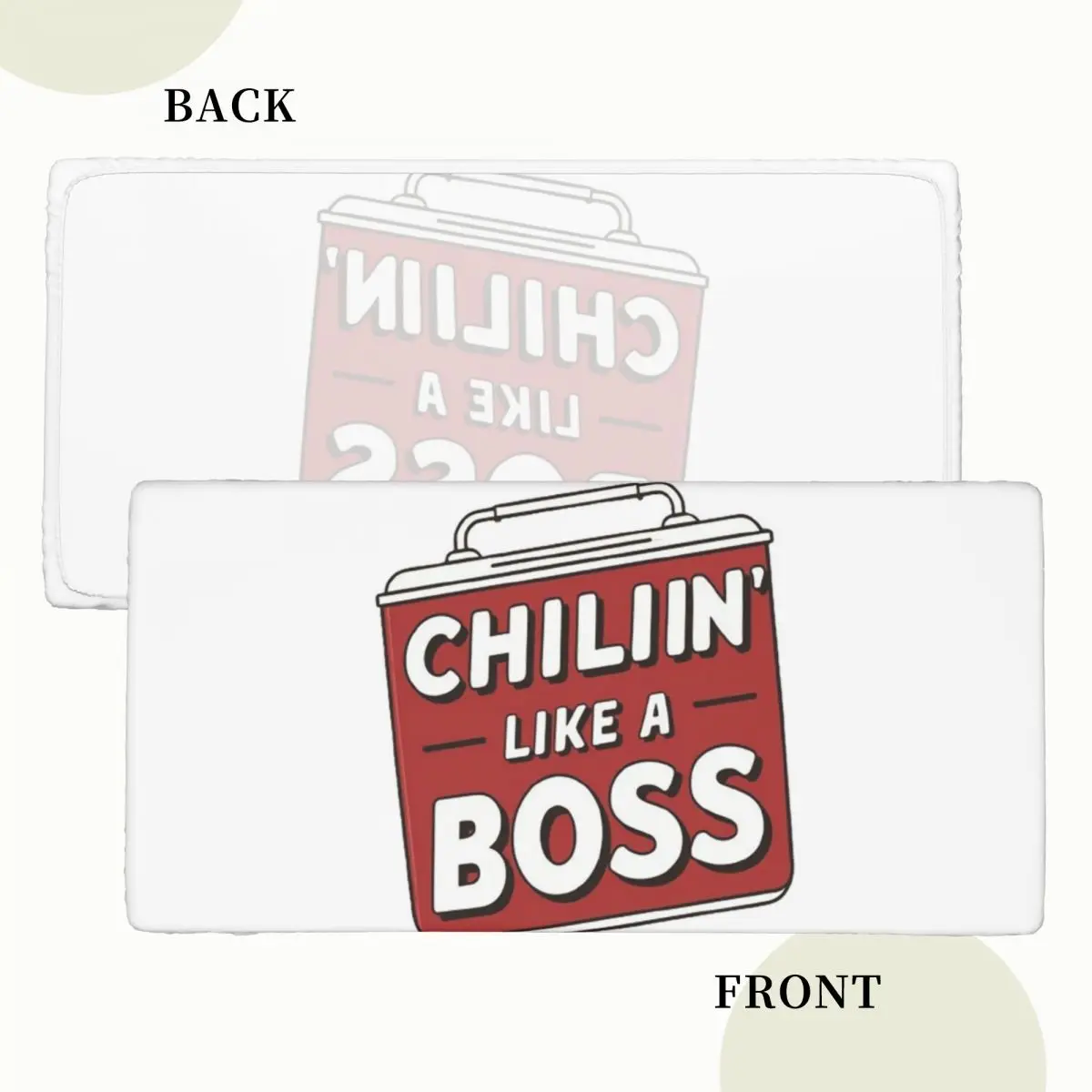 Chillin Like A Boss Customized Rectangular Tablecloth Waterproof Table Cover for Festival Party Decorations Table Cloth