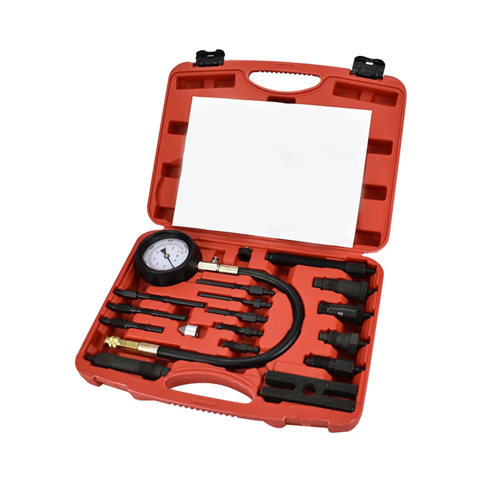 

Set of 17 Engine Cylinder Compression Tester Tool with Storage Case