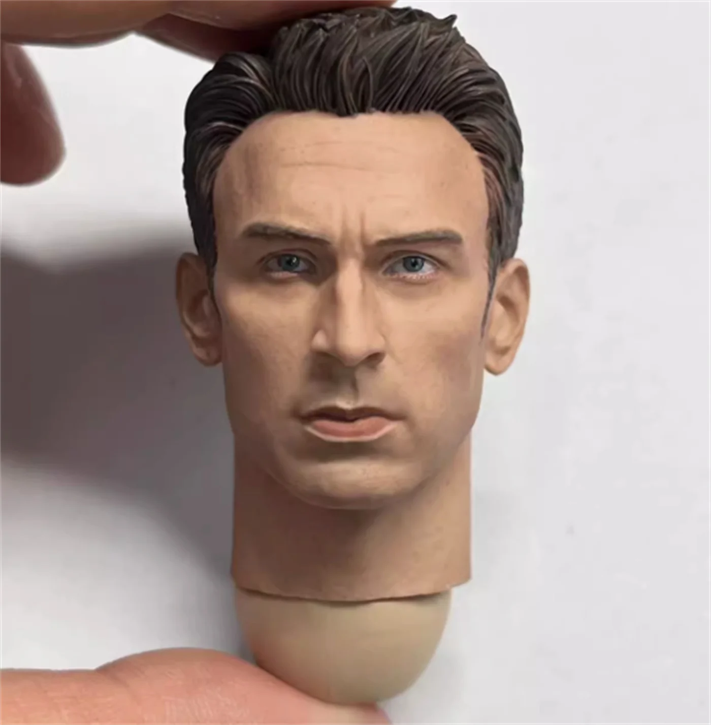 1/6  Chris Evans Delicate  Painted Head Sculpt Carving   Sculpt  Soldier  Actor Star 1/6 Fit 12'' Action Figure Body Collection