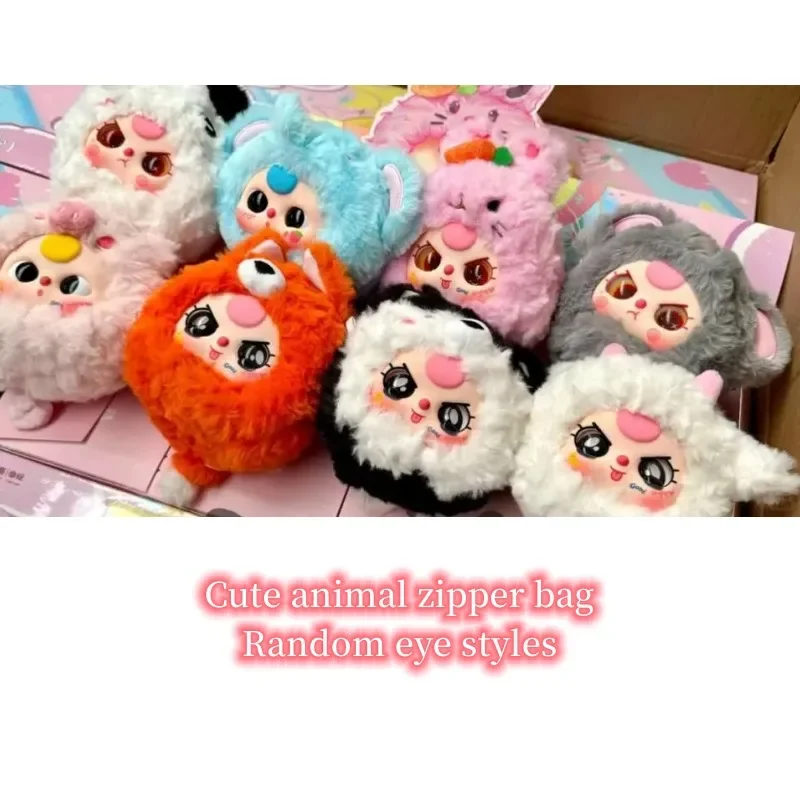 Baby Three V2 Plush Animal Party Doll Blind Box Take Me Out Zipper Bag Mystery Box Cute Plush Doll Blind Bag Surprise Gifts