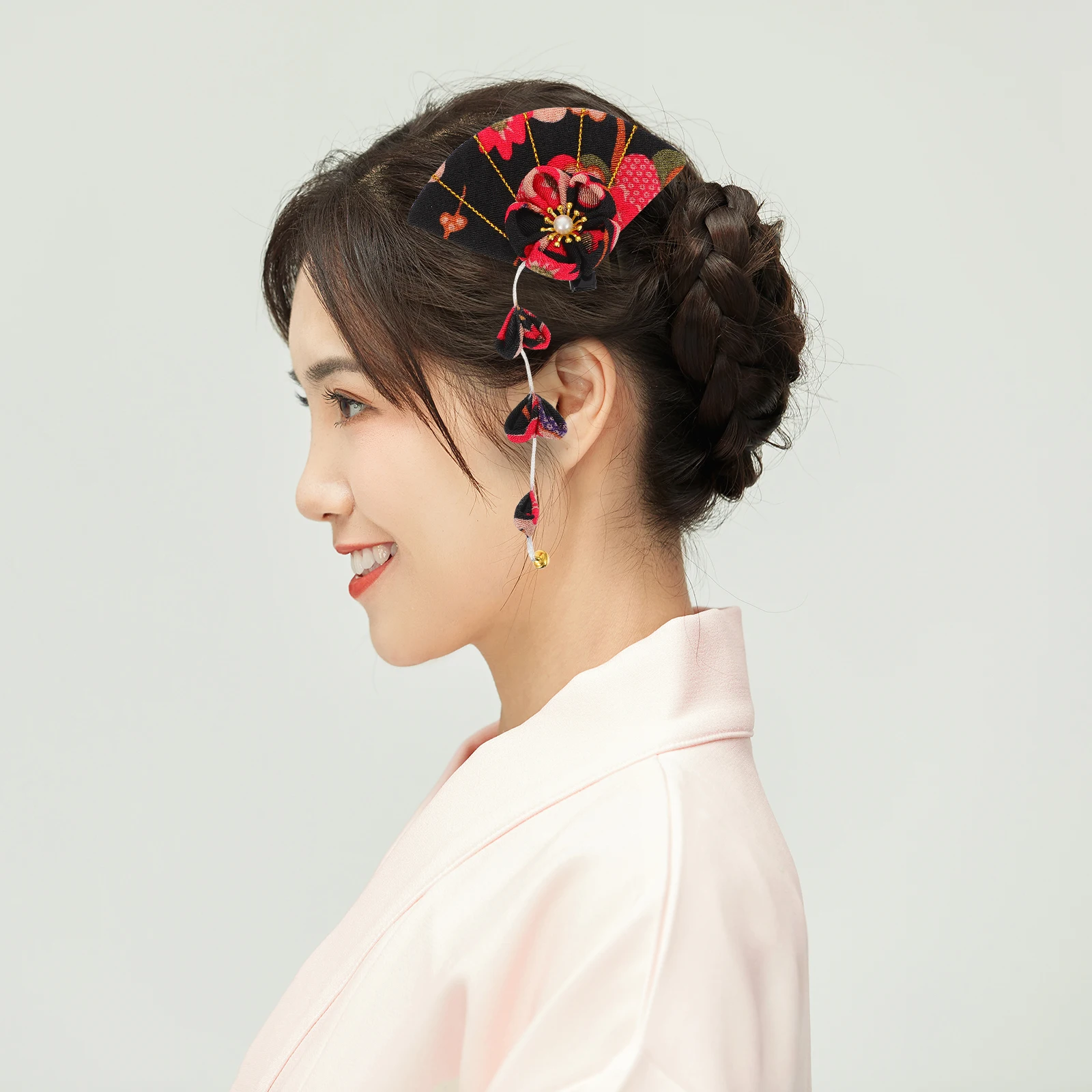 

Cherry Blossom Hairpin for Cherry Clip Women Girls Black Color Clips Accessories Hairstyle Decorative Pin