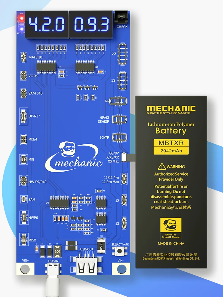 Battery Chip Active Panel MECHANIC UA19 for IP 5 6 7 8 X XS MAX XR 11 12 13 MINI PRO MAX Android Phone Battery Repair Tester