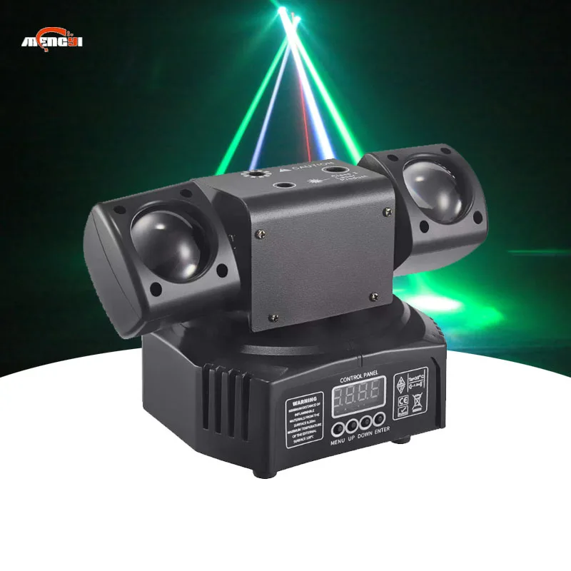 

Mini Affordable New 36W Rgbw 2 Arms Bee Eye Spider Moving Head Red Green Laser Strobe With Remote Control
