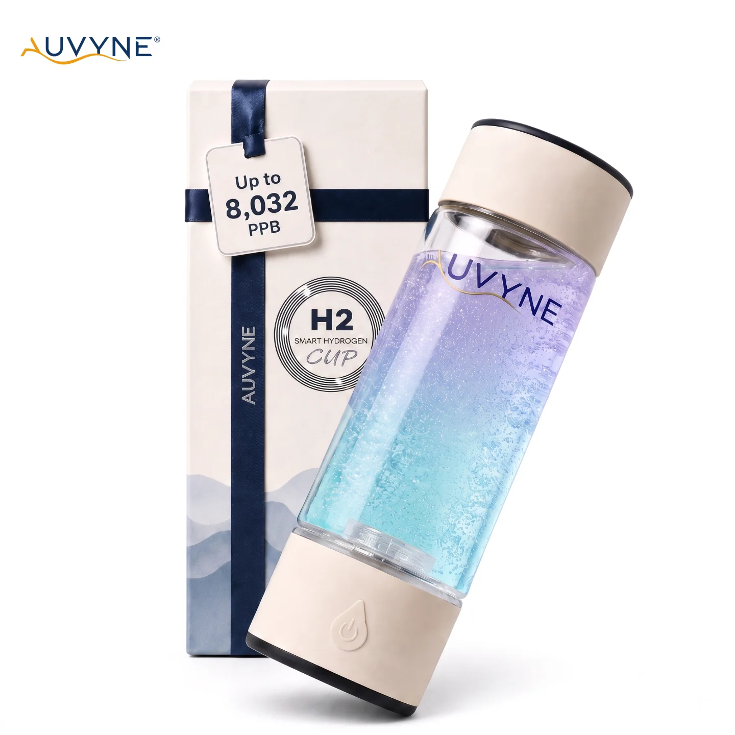 High Concentration Hydrogen Water Generator Bottle 8032 PPB SPE PEM Ionizer Cup Portable Rechargeable Hydrogen Rich Water Maker