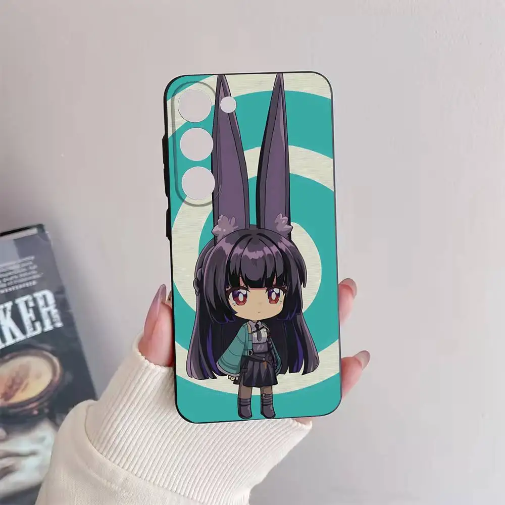 حافظة هاتف H-Hoshimi M-Miyabi ZZZ لهاتف سامسونج جالاكسي A73,72,51,53,52,71,22,5G,Note,J7,8,9 غطاء أسود ناعم