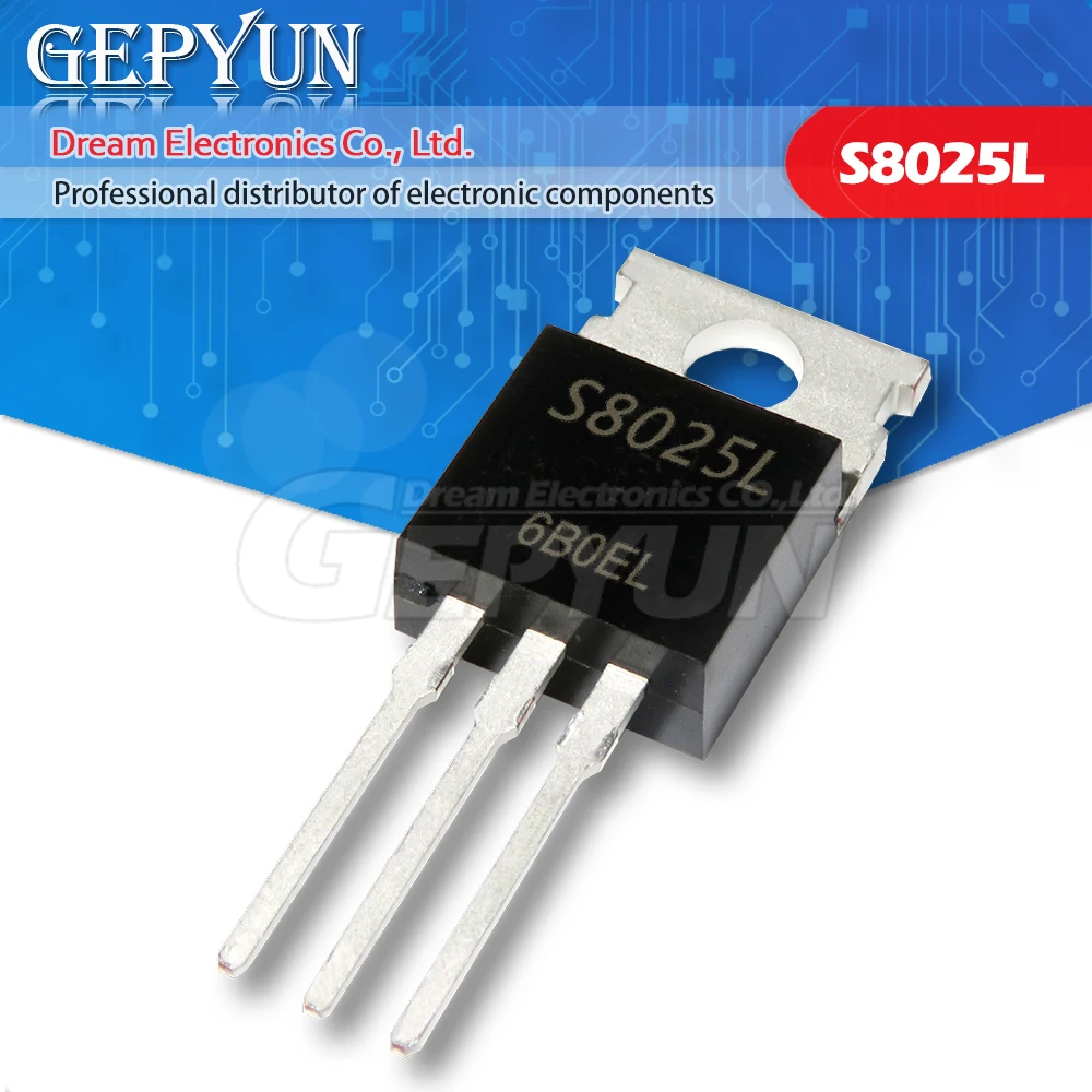 10pcs S8025L TO220 S8025 TO-220 25A 600V SCR