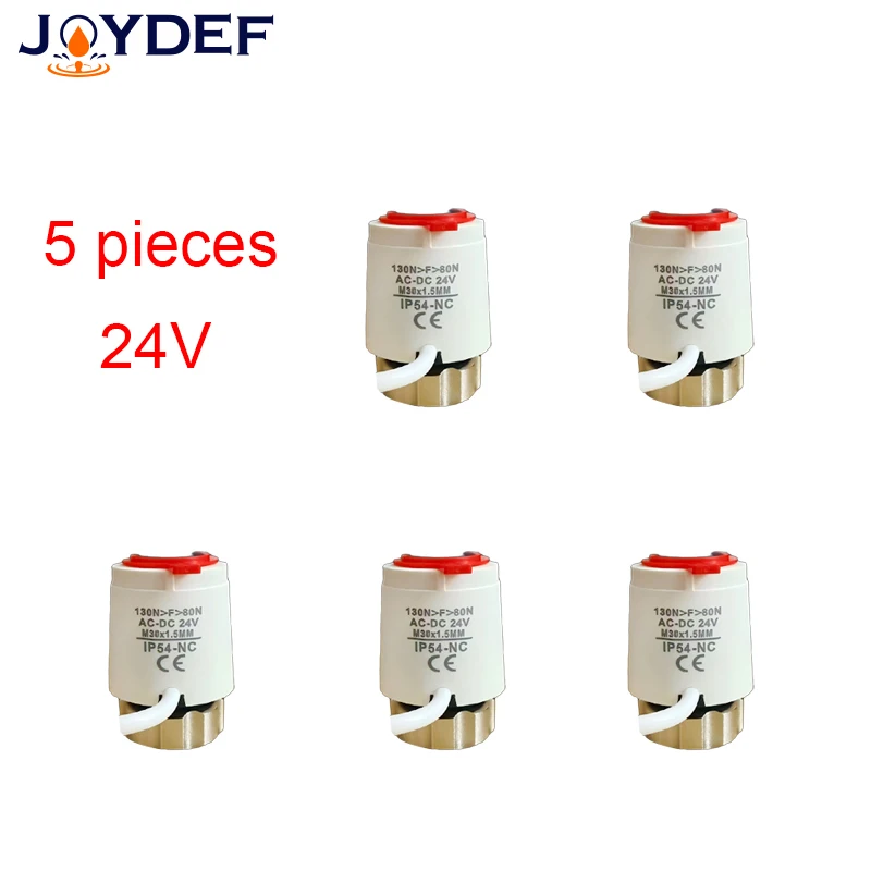 1/5/10 Pezzi 230v 24V Normalmente Chiuso M30 * 1.5mm Attuatore Termico Elettrico per Riscaldamento a Pavimento TRV Radiato